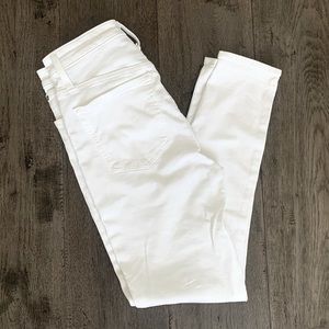 JCrew White Curvy Toothpick Jeans